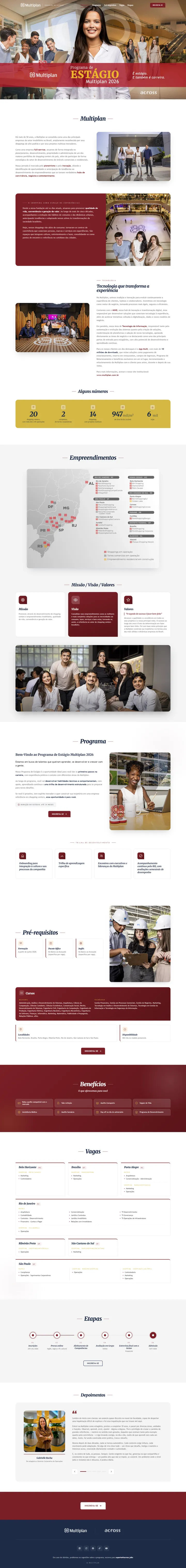 Multiplan — Landing Page · Estágio 2026